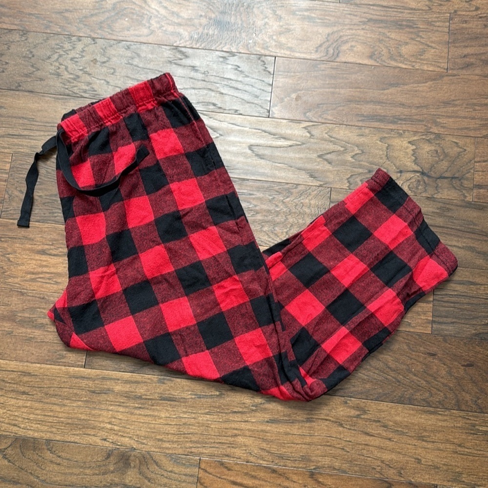 Red & Black Plaid Lounge Pajama Pants